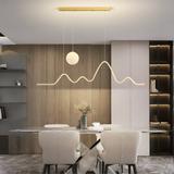 Hängande LED-lampa LHJ034-CP 120 cm Borstad Guld