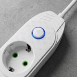 Multipresa con prolunga, 2 prese + 2 porte USB-A + USB-C JNH024-3B White