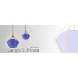 Hängande Taklampa Diamant APP452-1CP Blå