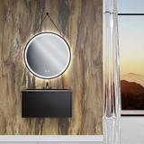 RUNT LED-SPEGEL HÄNGANDE I REM 70 cm 104