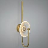 VÄGGARML LED LHJ072-W BORSTAT GULD