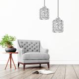 Taklampa Kristall APP727-1CP Silver
