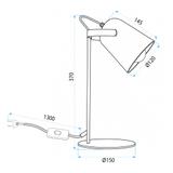 Lampka biurkowa JNH047-1T Czarna