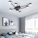MODERN 6-ARMAD LED TAKLAMPA APP521-6C Svart