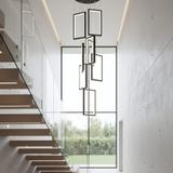 HÄNGENDE LED TAKLAMPA LHJ089-7CP SVART