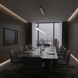Hängande LED-lampa APP1697-CP 200 cm Borstad Guld
