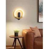 VÄGGLAMPA LED LHJ068-W Svart / Borstad Guld