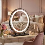 Spegel LED MAKE-UP Svart 40 cm