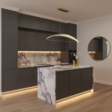 HÄNGENDE LED-TAKLAMPA G124-CP Guld
