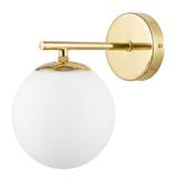 Vägglampa Väggarmatur Glaskula APP684-1W Guld