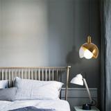Glaspendellampa taklampa kula APP638-1CP guld