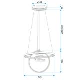 HÄNGLAMPA LED G066-CP Guld