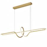 HÄNGANDE TAKLAMPA LED LHJ038-CP GULDBORSTAD