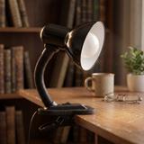 Lampka nocna biurkowa na klips JNH045-1T Czarna