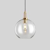 Hängande taklampa i glas, kula 25 cm APP630-1CP