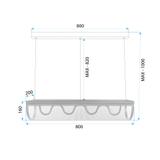 Taklampa hängande LED APP1409-CP