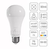 LED-lampa 5 ljusfärger GLS E27 230V 10W 5CCT
