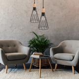 HÄNGANDE TAKLAMPA APP1268-1CP Svart