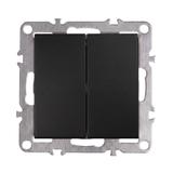 Interruptor Doble OSTE JNH007-W BLACK