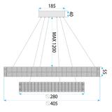 HÄNGLAMPA LED KRISTALL MS006-CP Krom