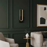 Vägglampa LED APP1782-W Borstad Guld/Svart