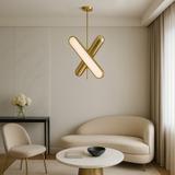 Taklampa LED APP832-CP Hängande Guld