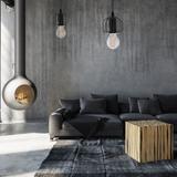 Hängande taklampa i loftstil APP595-1CP Svart