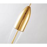 Glaspendellampa i Metall APP549-1CP Guld