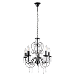 TAKLAMPA HÄNGLAMP EBT010-5CP SVART