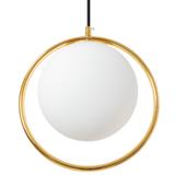 Glaspendellampa i tak med Takglob APP430-1CP Vit