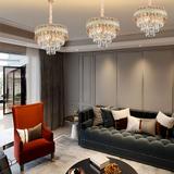 Hänglampa med kristaller G047-CP 40CM GULD