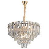 Hänglampa med kristaller G056-CP 50cm Guld