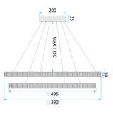 HÄNGLAMPA LED MS012-CP Roséguld