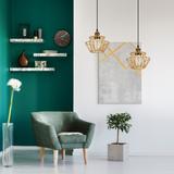Taklampa Hängande APP942-1CP Set 36 cm Guld