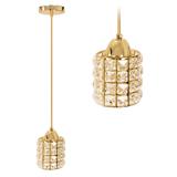 Taklampa Kristall APP724-1CP Guld