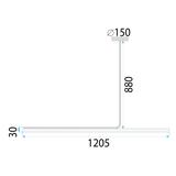 HÄNGANDE TAKLAMPA LED APP1659-CP Svart 120 cm