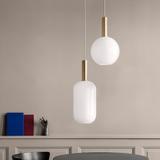 Hängande Lampa Glasrör Opal APP667-1CP Guld