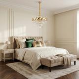 Kristall-pendellampa SWE076-CP 50cm GOLD