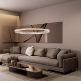HÄNGLAMPA LED MS009-CP Ljust Roséguld 59 cm