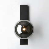 VÄGGLAMPA APP1757-1W SVART KROM