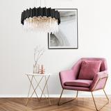 Krys­tall­takplafond APP1481-1C svart matt