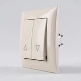 Venetian Blind Switch with Frame OSTE JNH009-W BEIGE