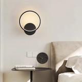 VÄGGLAMPA LED LHJ081-W Svart