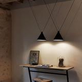 Hängande taklampa i loftstil APP548-2CP Svart