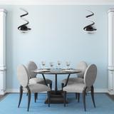 VÄGGLAMPA KINKIET LED SPRING UP APP829-W Svart MATT