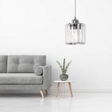 Taklampa Kristall APP508-1CP Silver