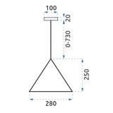 Hängande taklampa i loftstil LH2058
