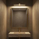 Badrum vägg LED-lampa SWE046-1W 40cm GOLD BRUSH