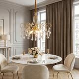 Kristall-pendellampa SWE081-CP 60cm GOLD