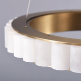 HÄNGENDE LED TAKLAMPA APP1801-CP Borstad Guld